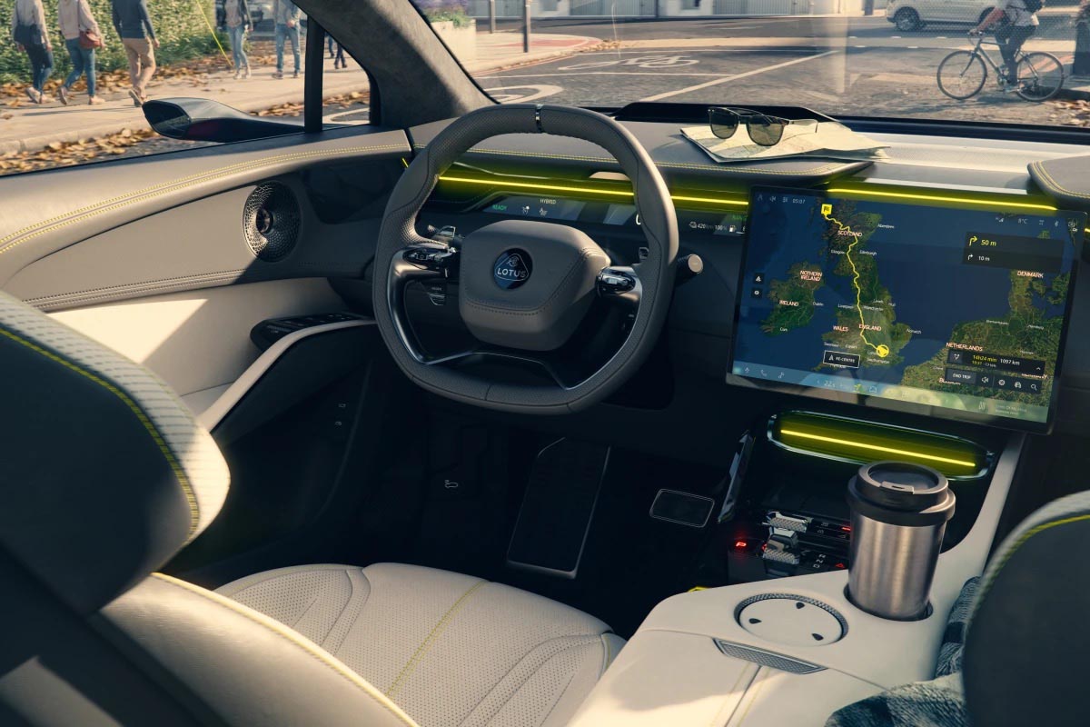 Lotus Eletre X – abitacolo